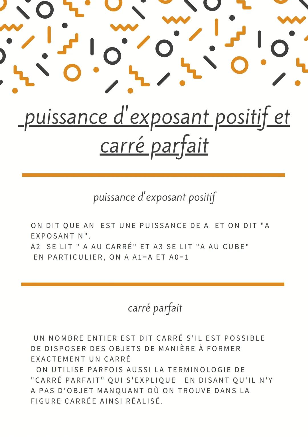 Comprendre et Maîtriser les Puissances Positives et les Carrés Parfaits