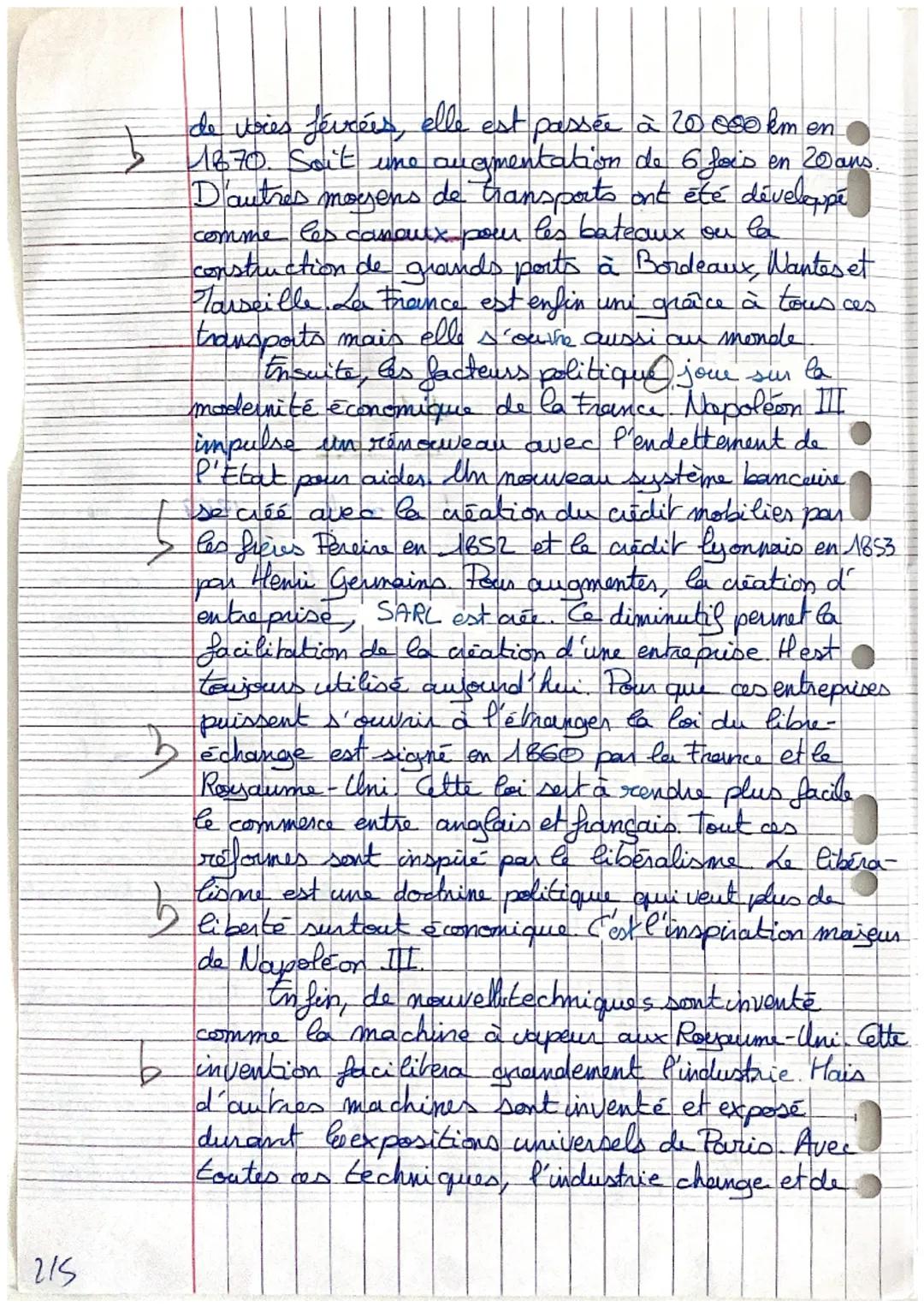 18
20
Comment les transformations économique et sociale,
senvenu entre 1848 et 1870, font-elles rentrer la
France dans la modernitée?
Après