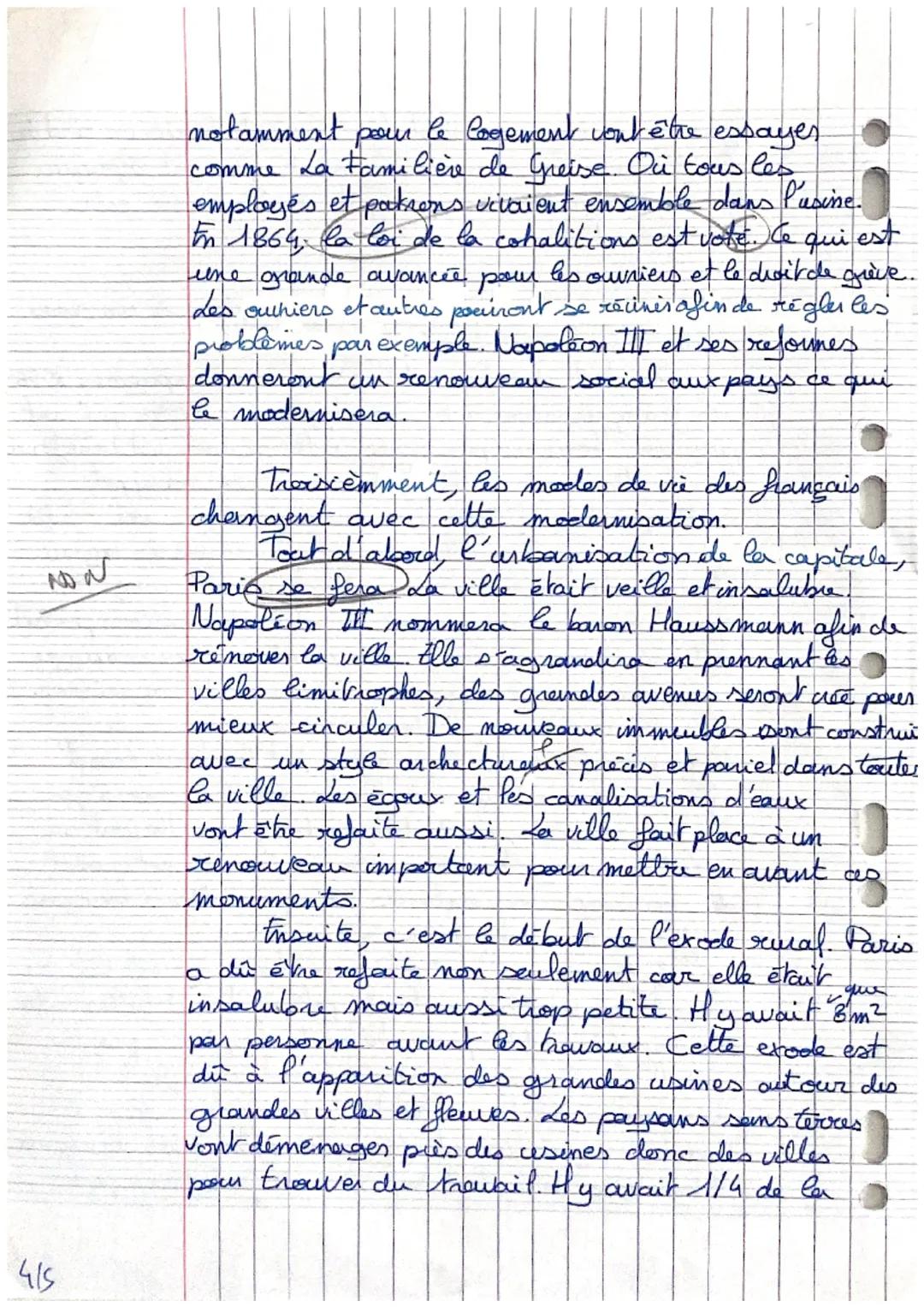 18
20
Comment les transformations économique et sociale,
senvenu entre 1848 et 1870, font-elles rentrer la
France dans la modernitée?
Après