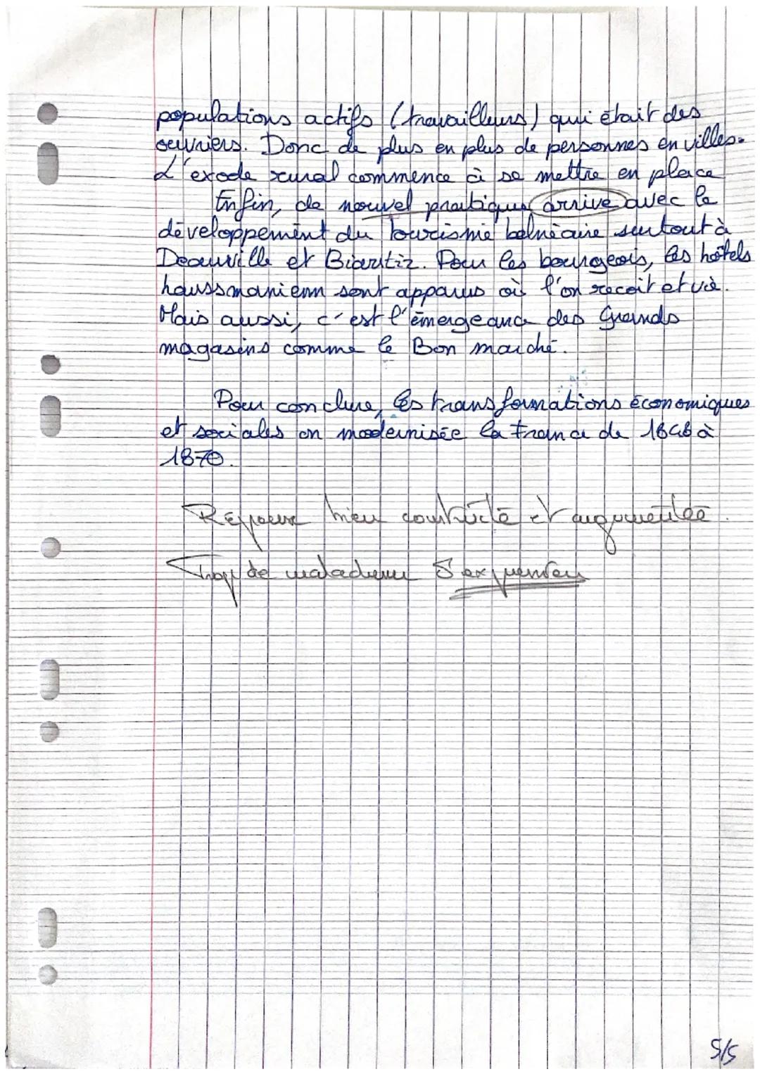 18
20
Comment les transformations économique et sociale,
senvenu entre 1848 et 1870, font-elles rentrer la
France dans la modernitée?
Après