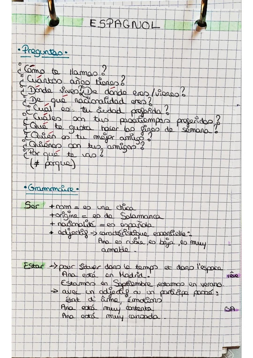 •Preguntas•
Como to llamas?
Cuartos años tienes?
Donde viven? De donde eres/vieres?
¿De que nacionalidad enes?
Cual es tu audad preferida
o