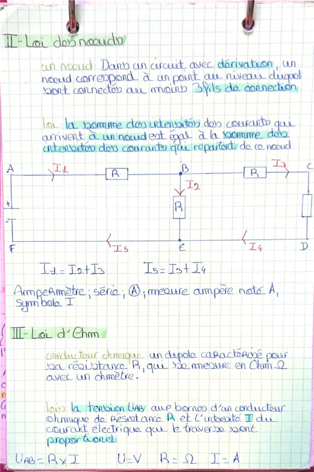 SPC
leo loin de l'électricité
I-loi dos maillon
maille: une boucle formice dont on déforit
un sens de parcours ex.
Joe: Dans une maille orco