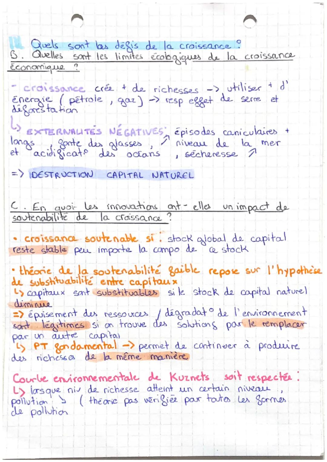 CHAP 1: Quels sont
les sources et les défis de la
craissance économiquez!
Qu'est-ce que la croissance éco et comment la
?
mesurer
A. Que mes
