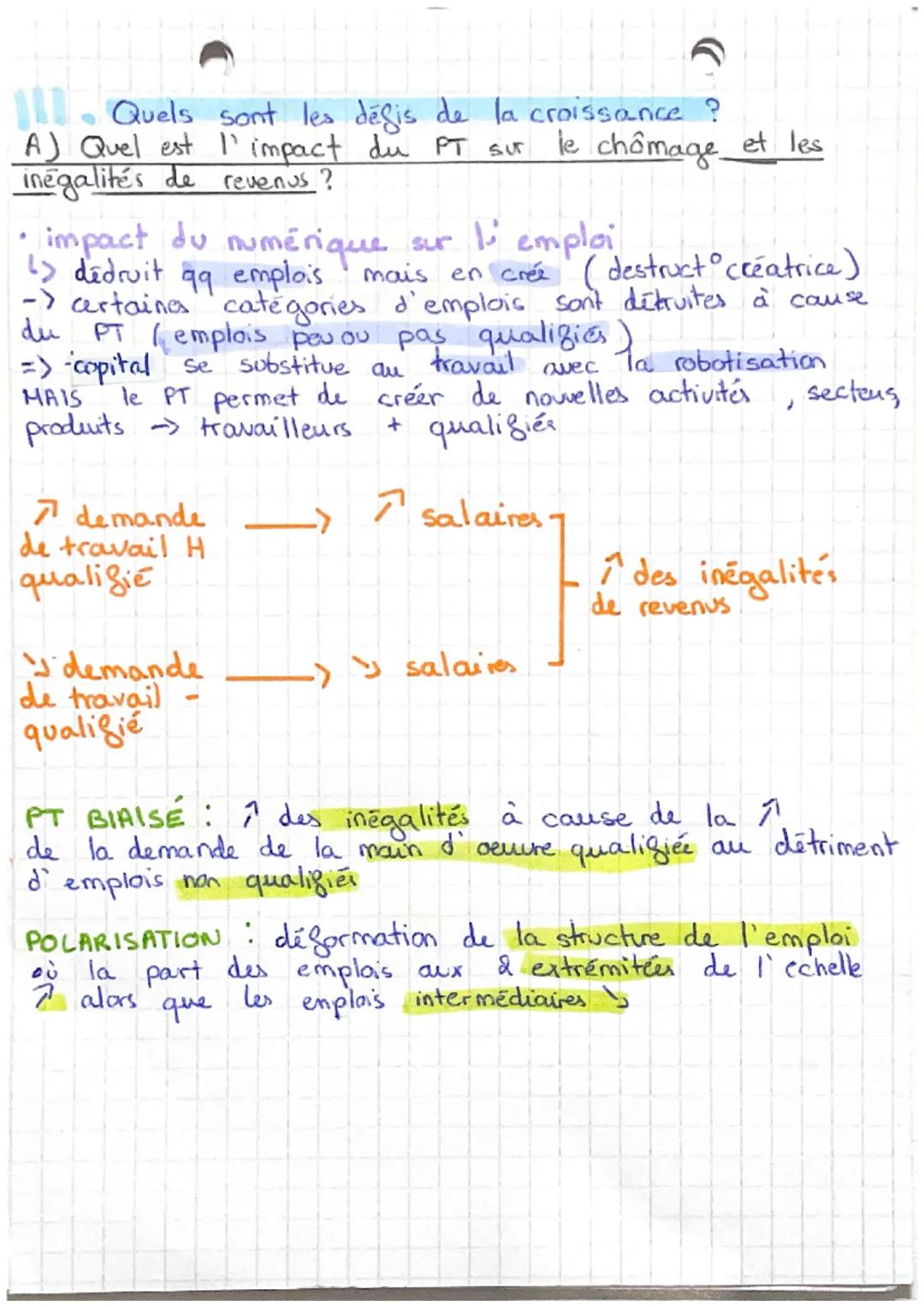 CHAP 1: Quels sont
les sources et les défis de la
craissance économiquez!
Qu'est-ce que la croissance éco et comment la
?
mesurer
A. Que mes