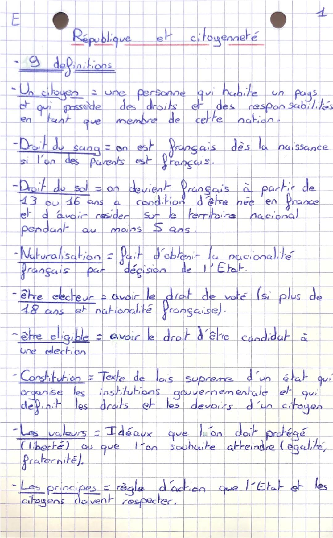 République et cotoyenneté