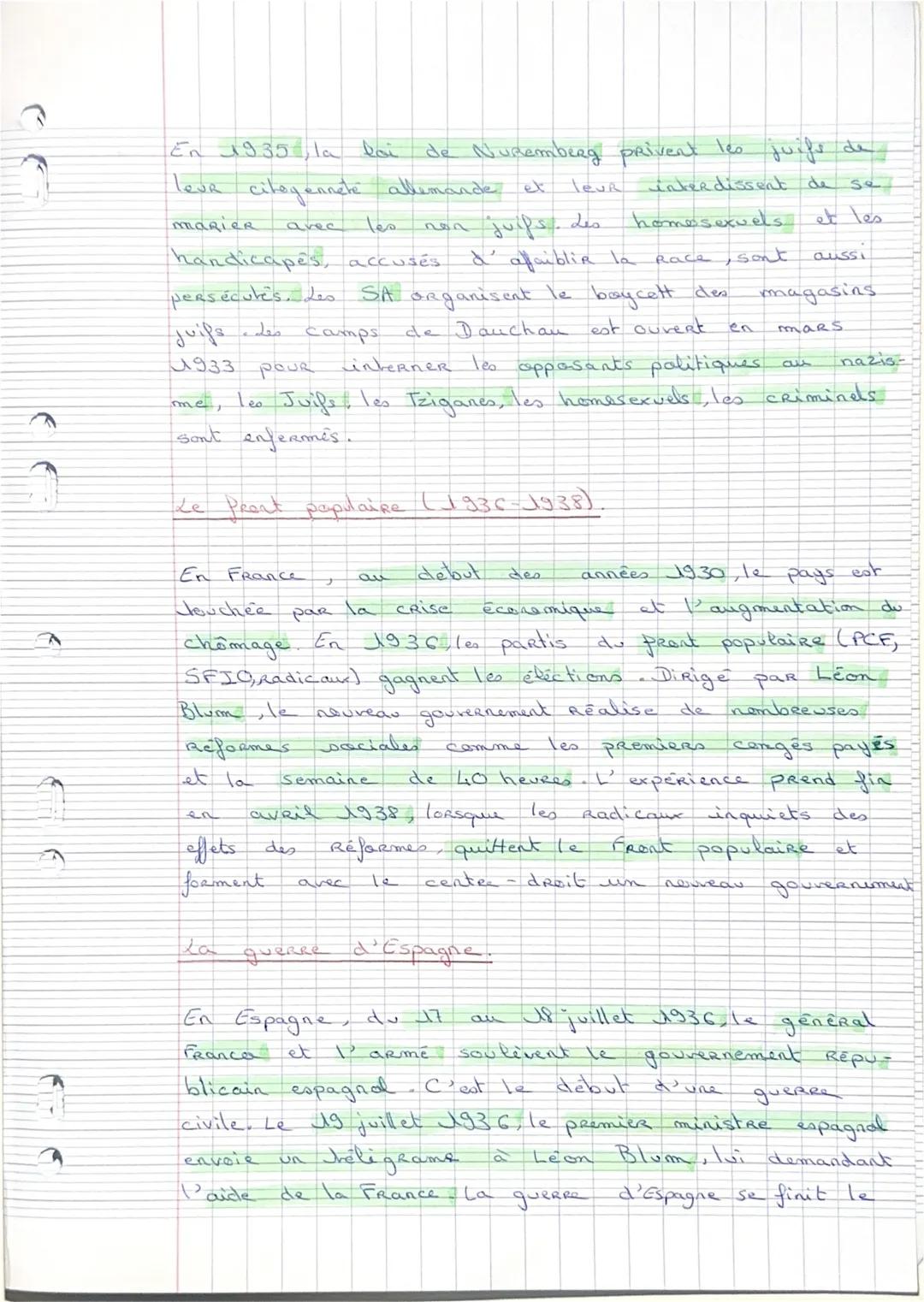 Programme
3
Histoire: Piche de révision
Theme : L'Europe, un theatre majeur des
gueree Jotales (1914-1945)
Chapitre 2
du pregramme Chapitr