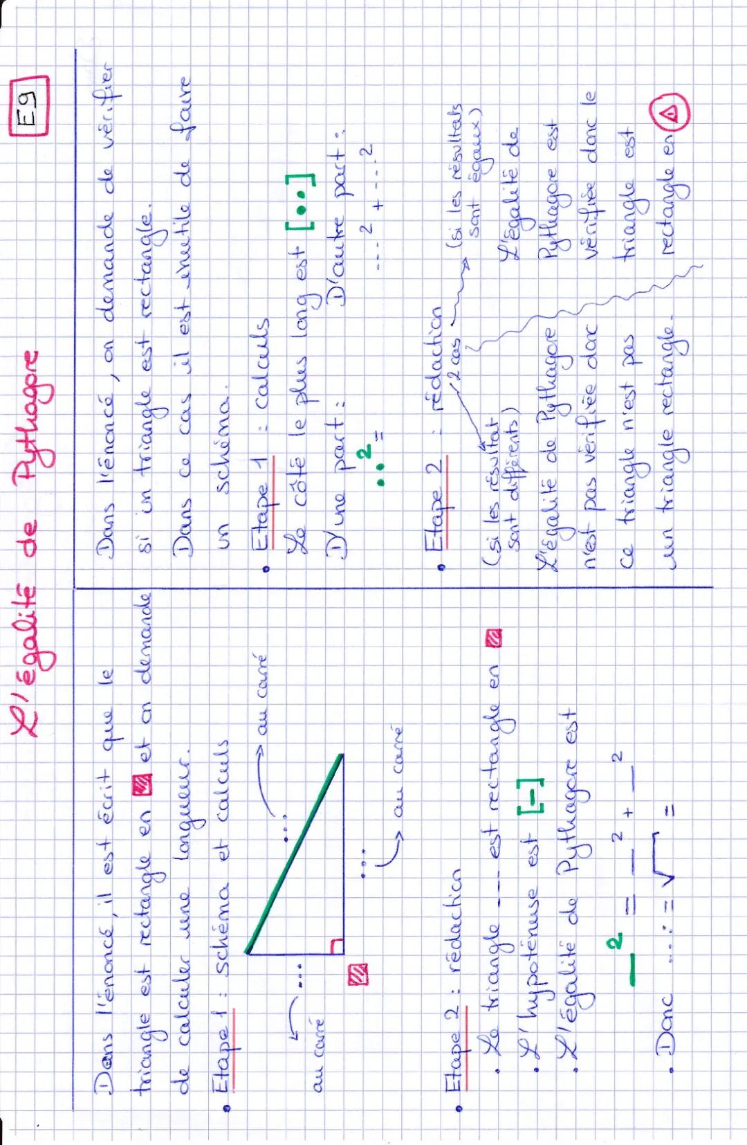 L'égalité de Pythagore