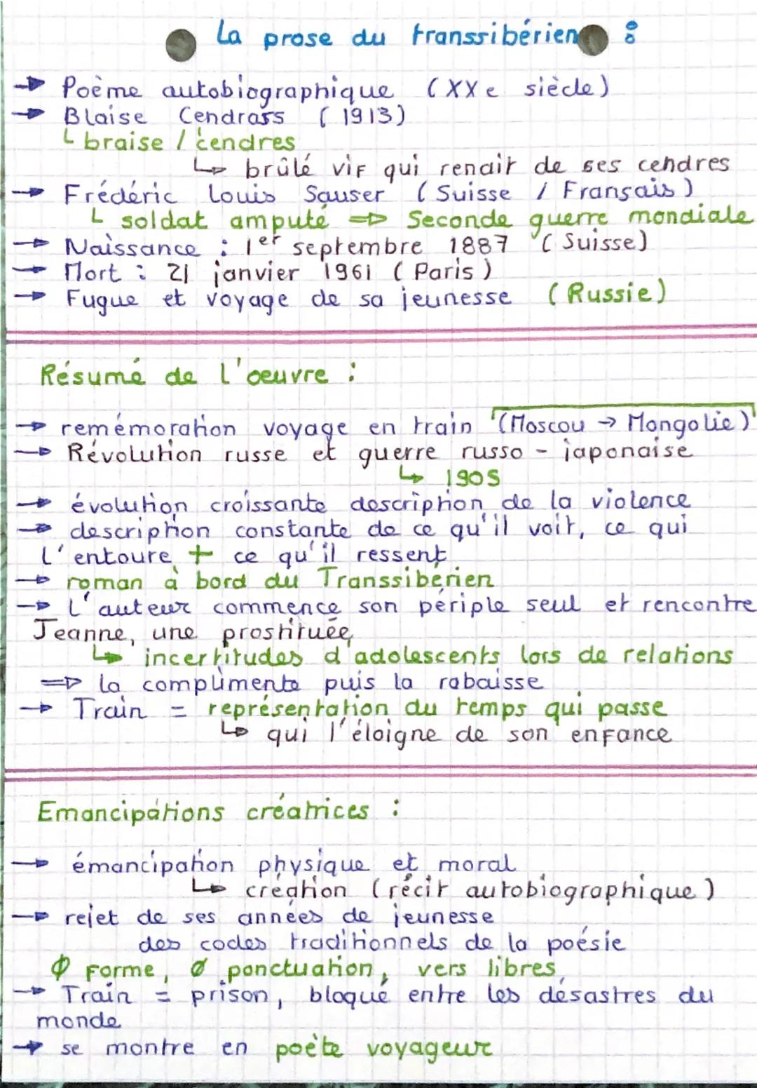 La Prose du Transsibérien