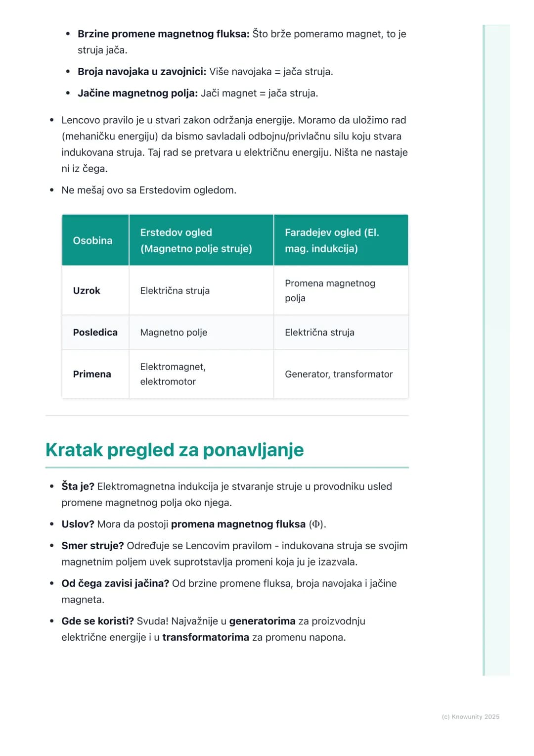# Elektromagnetna indukcija
(osnovni pojmovi)
Uvod u elektromagnetnu indukciju
Ovo je u suštini obrnuto od onoga što smo učili o magnetnom