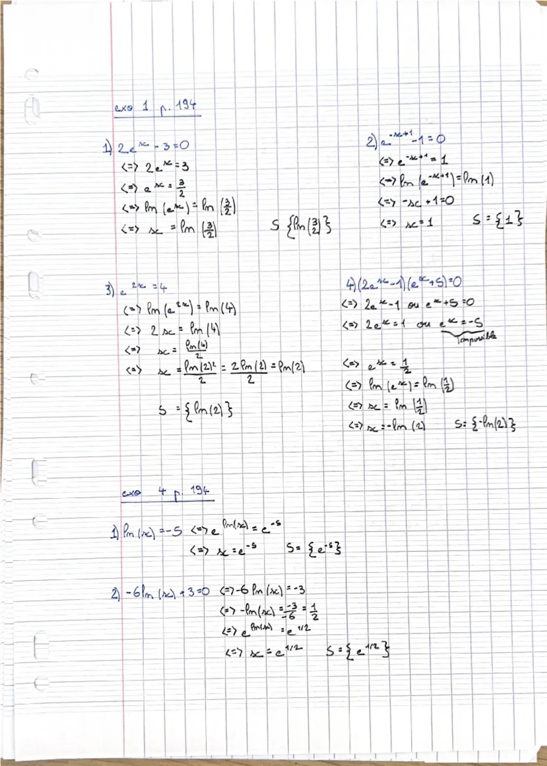 TMATHS2
Chapitre 10 : cours
2020-2021
Fonction logarithme népérien
I La fonction logarithme népérien
La fonction exponentielle est continue,