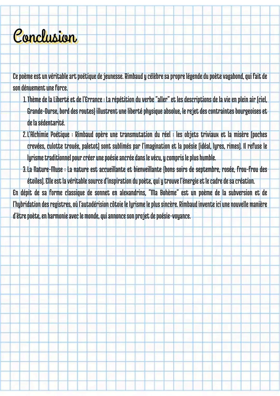 # Ma Bohème
Arthur Rimbaud
"Ma Bohème" est le dernier poème du second cahier de Douai. C'est un sonnet de forme classique (deux quatrains,