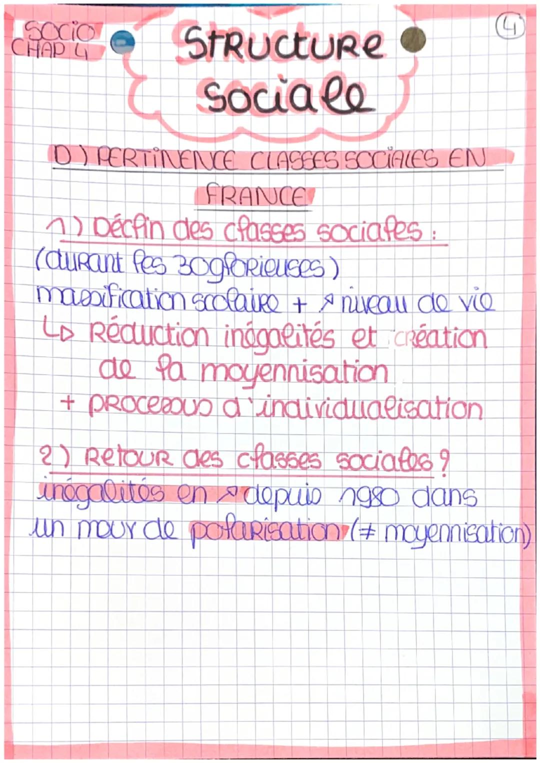 socio
CHAP 4
Structure
sociale
B
A) STRUCTUREE SELON & FACTEURS
1) Revenu et diplôme:
Les inégalités de Revenus et de patrimoine
sont cumula