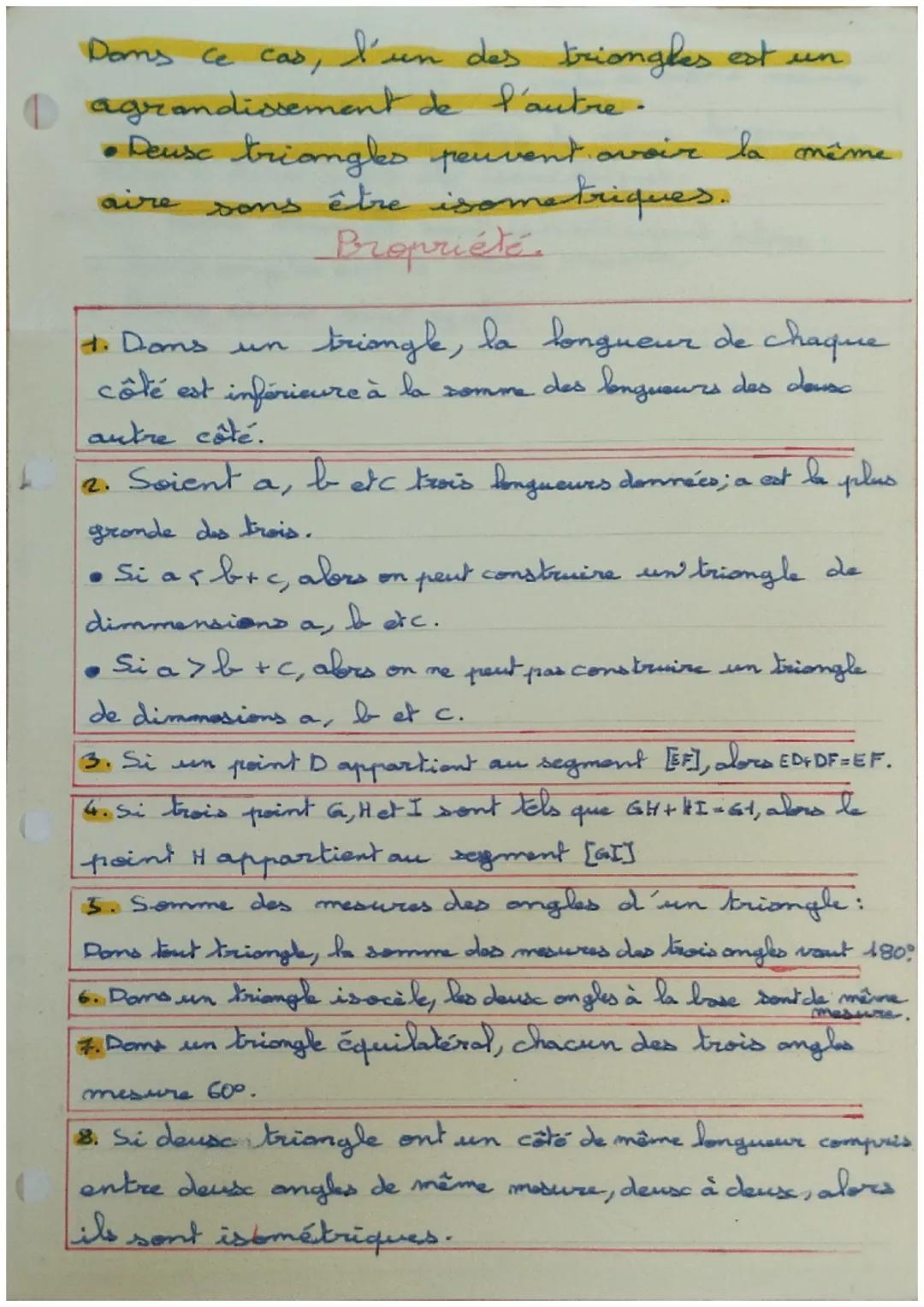 fiche de revision:
Chapitre 2: Triangles
Définition:
triangle possécent
un
Un triangle isocèle est
deux côtés de même longueur.
2. Un triang