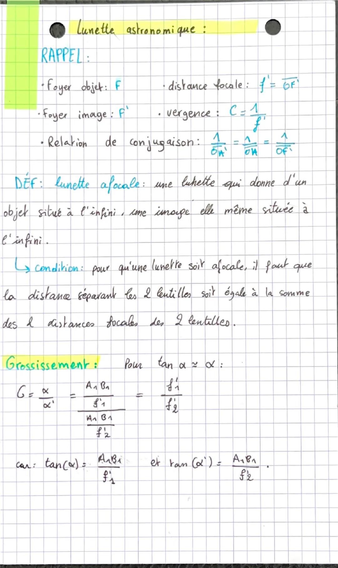 Lunettes astronomiques