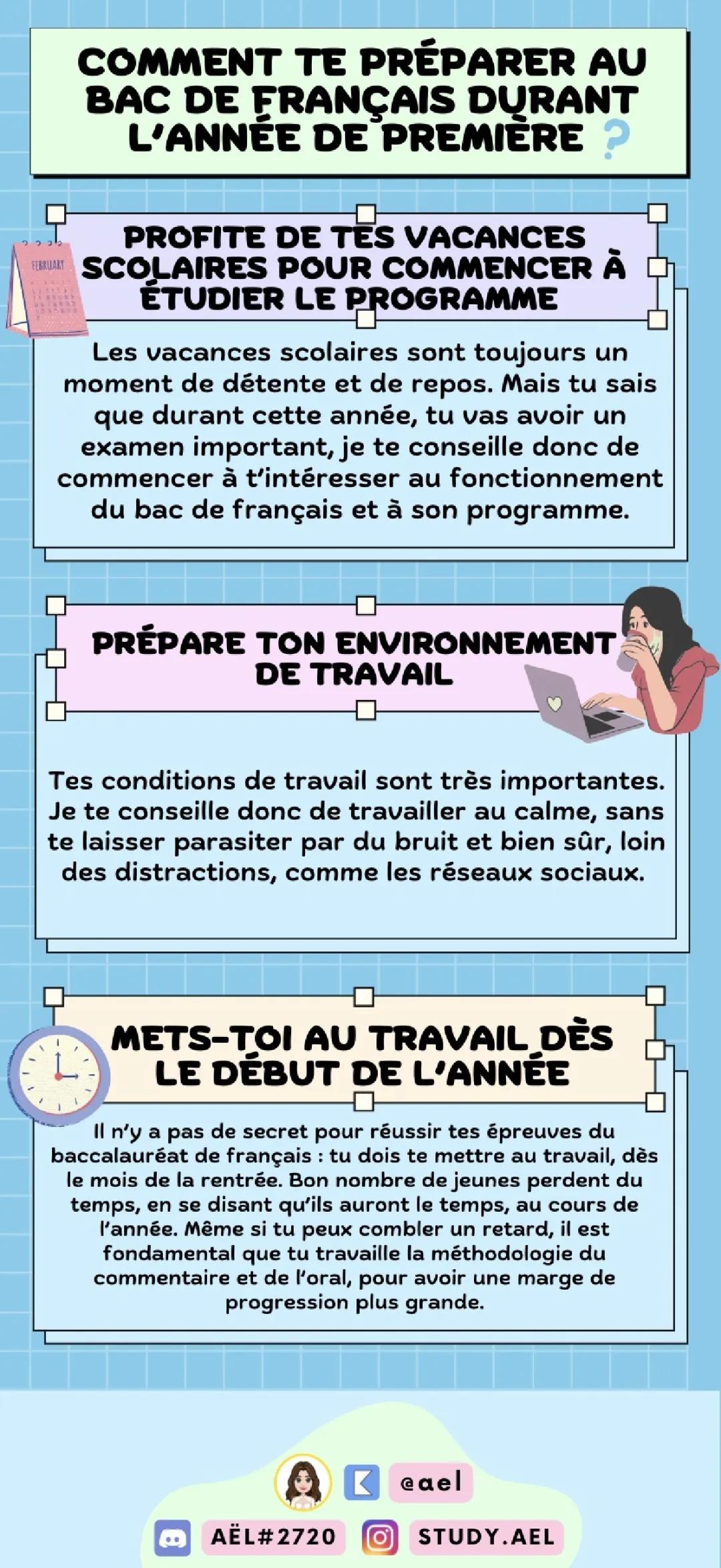 Comment te préparer au bac de français durant l’année de première ?