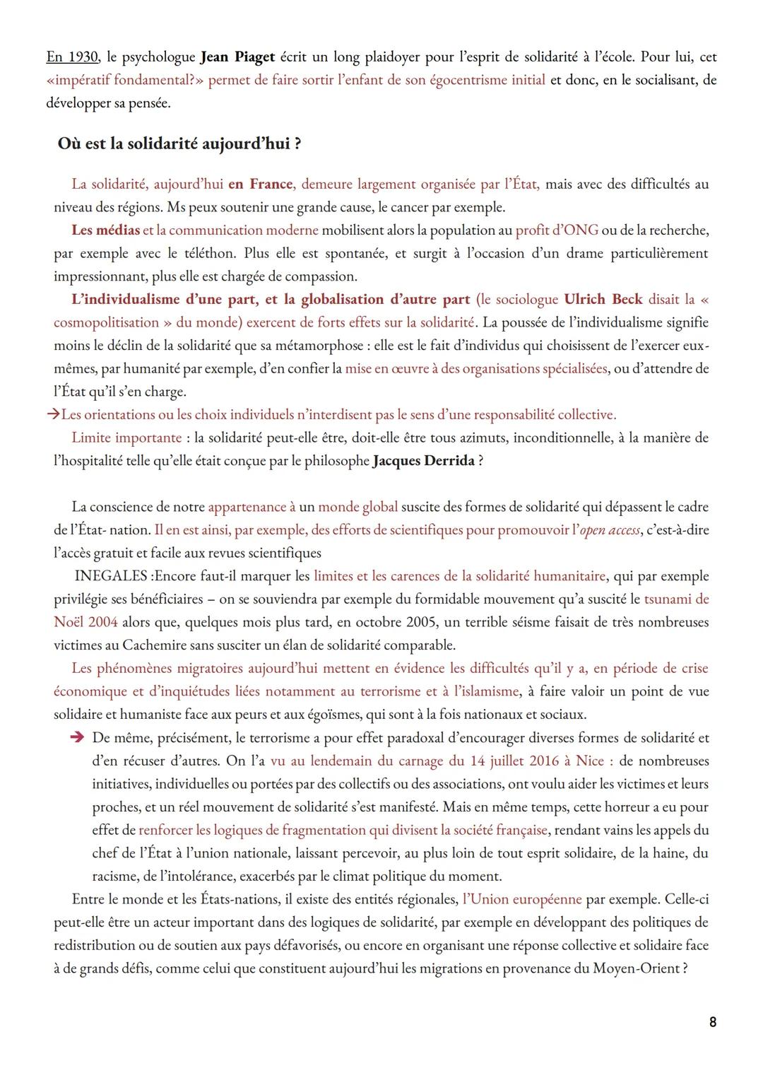 --- OCR Start ---
MANUEL DE QUESTIONS CONTEMPORAINES
SOLIDARITÉS
SOMMAIRE
I. DÉFINITION DE LA SOLIDARITÉ
1
II. HISTOIRE DE LA NOTION DE SOLI
