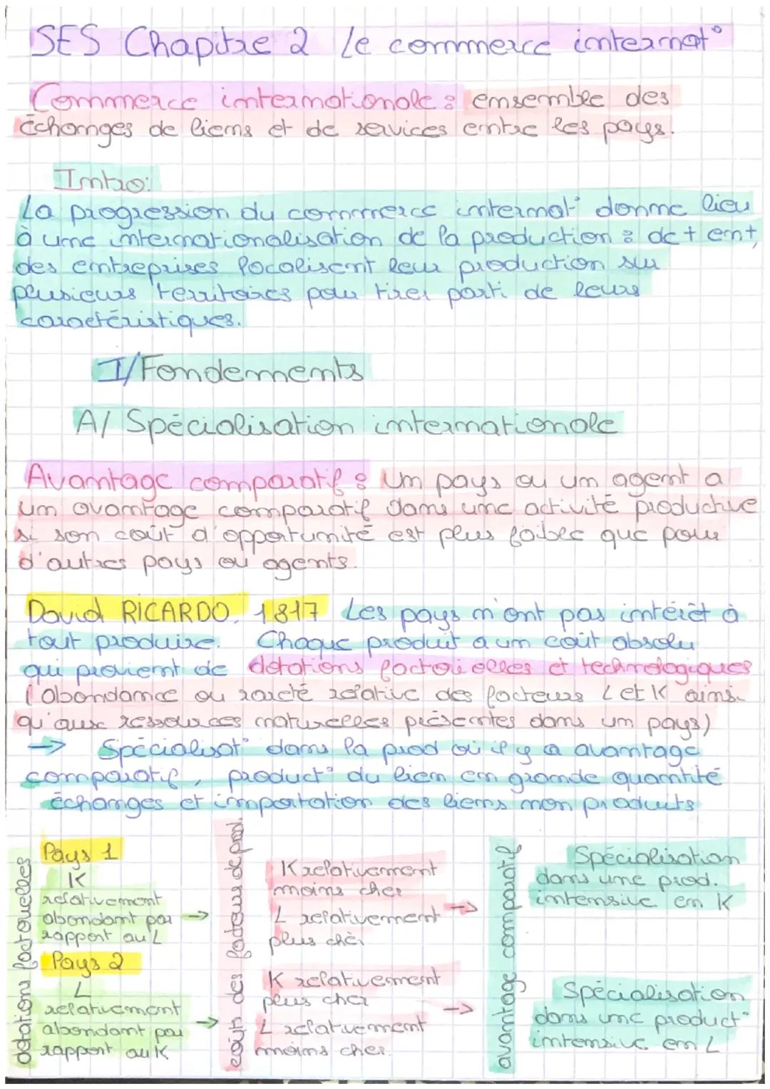 SES Chapitre 2 le commerce intermat
Commerce internationale: ensemble des
Echanges de liens et de services entre les pays.
Imbo
La progressi