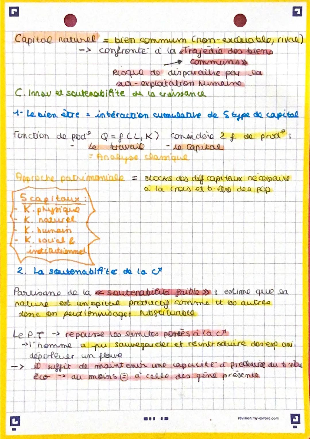 □
Chap1
Les limites de la c²?
A. Progres tech et inégalite de revenus
Le P. T engendre des inégalites de revenus.
-> substitue parfois le L