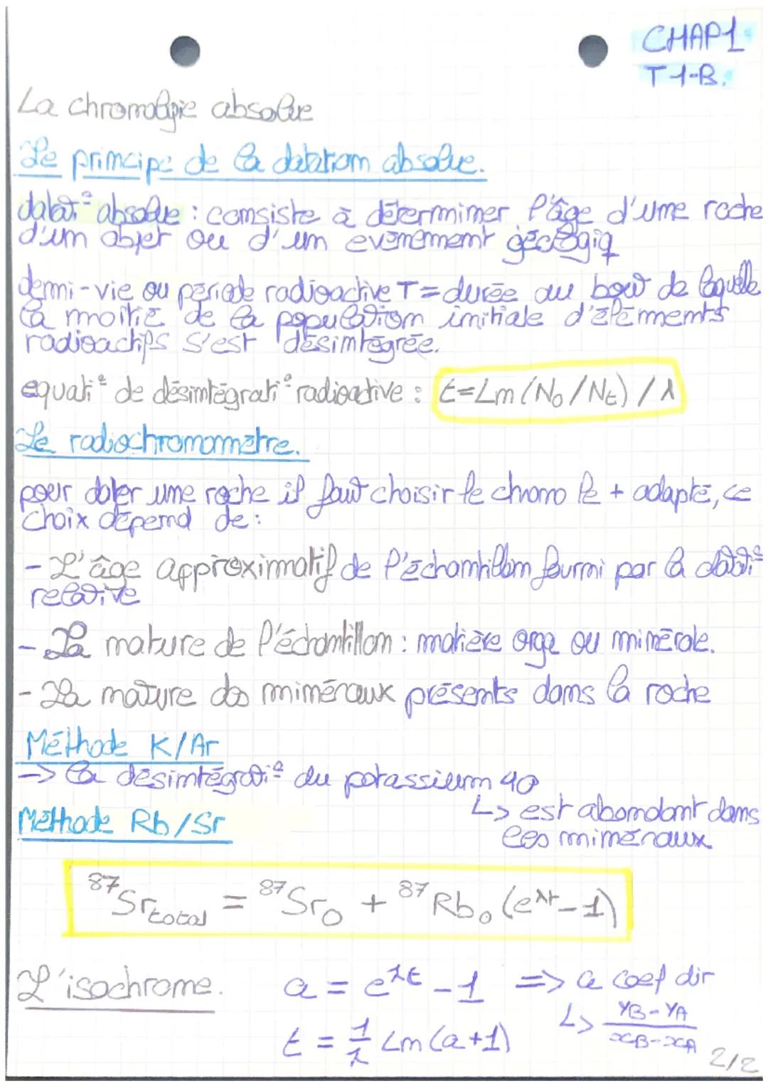 # Le temps des roches
CHAPI
T1B.
Chromoogie relative: comsiste à établir l'ordre dams Reque
des formati ou des évemermemis chromo se somt m