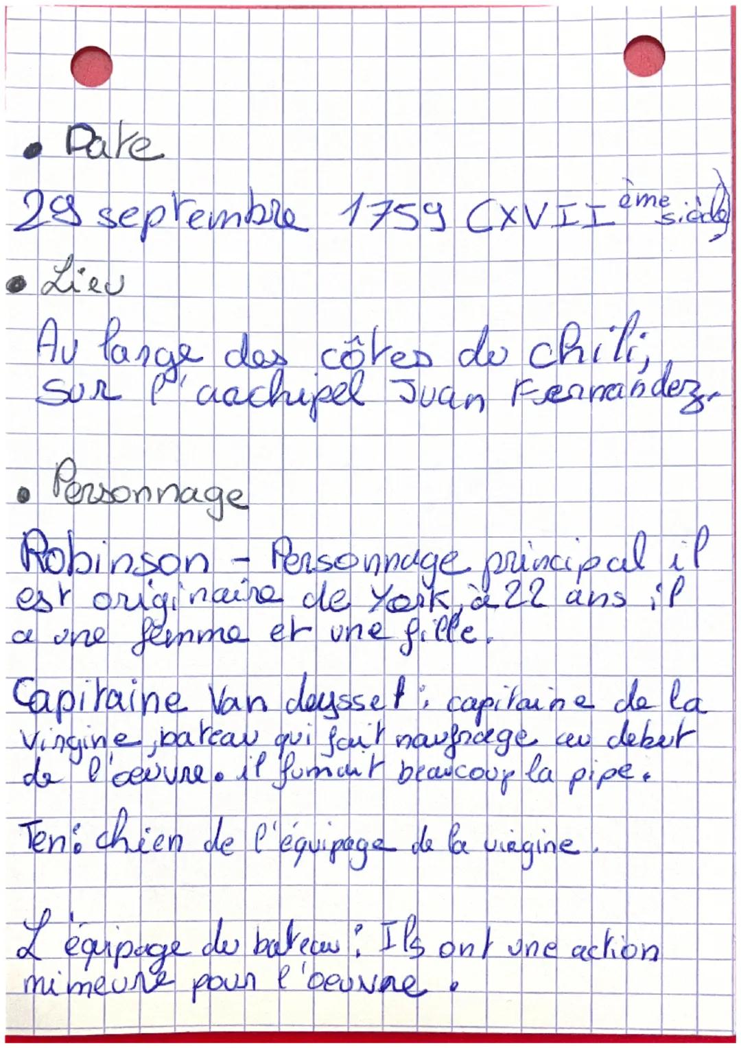 - Dare
28 septembre 1759 (CXVII$^{\text{ème}}$ siècle)
- Lieu
Au large des côtes du chili,
sur l'archipel Juan Fernandez.
- Personnage
Robin