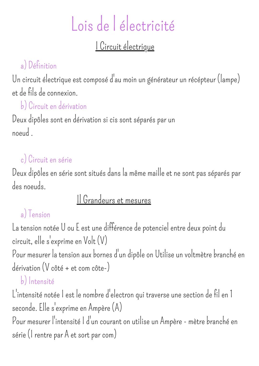 loi de l'électricité