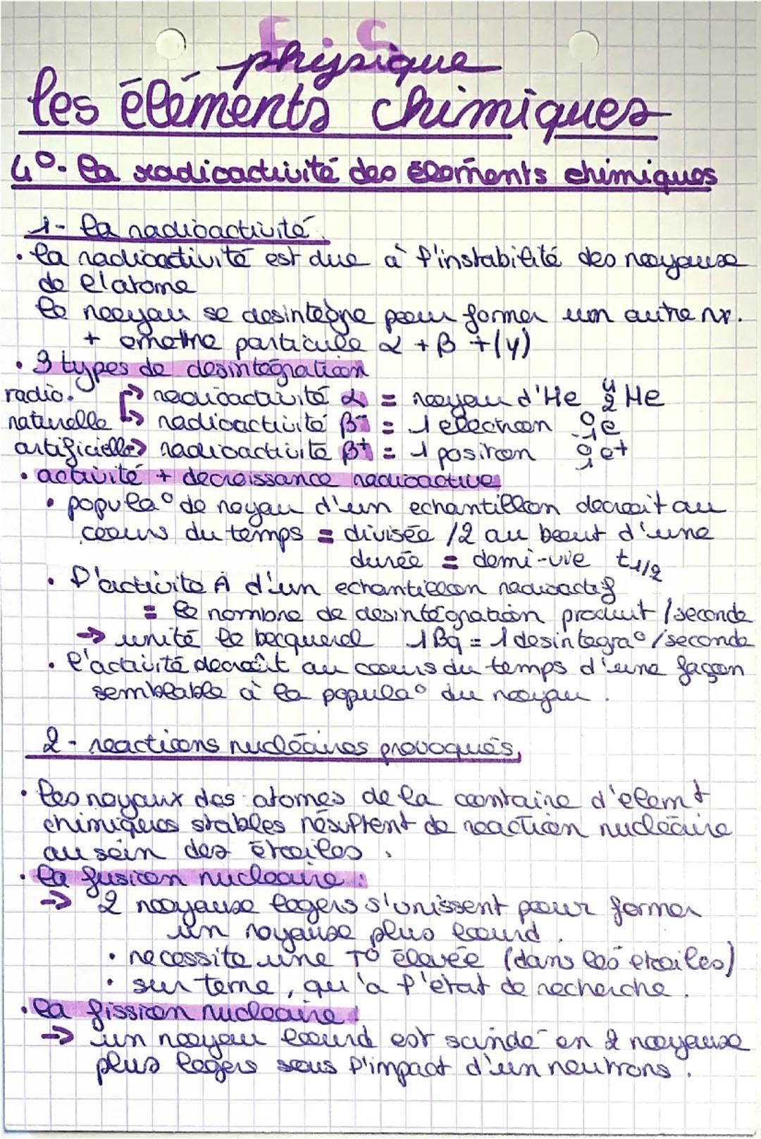 les éléments chimiques
physique
chimiqu
10- connaissance
• un noyau = Hypes de particules
(10+)
8
→newtons) mudéons
→ protons.
• un atome =