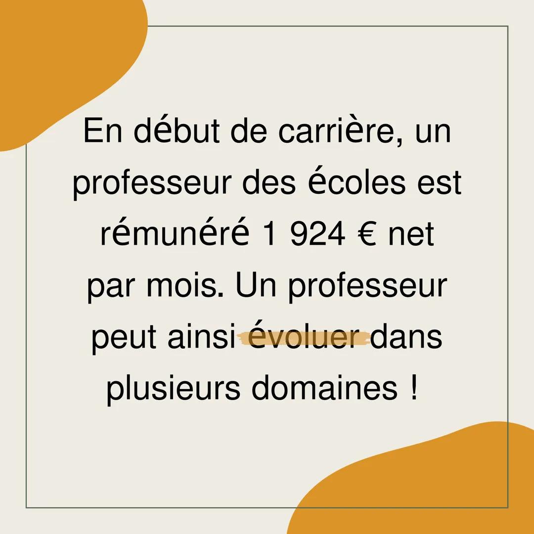 Ce que tu dois savoir
sur le métier,
professeur des
écoles ! Le professeur ou la professeure
des écoles exerce dans les écoles
maternelles o