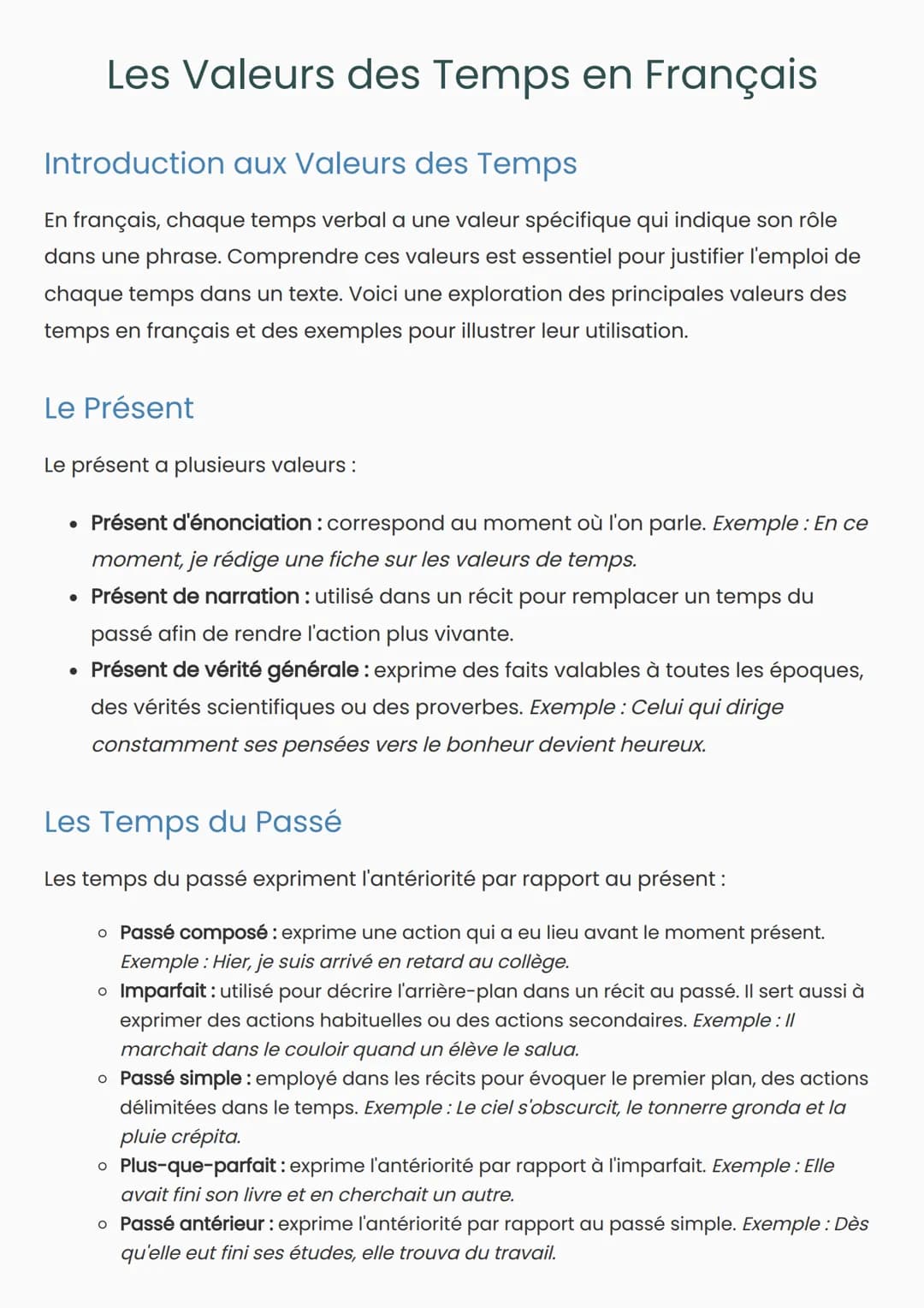 Les Valeurs Des Temps En Fran ais Fran ais Knowunity les-valeurs-des-temps-en-fran-ais-fran-ais-knowunity